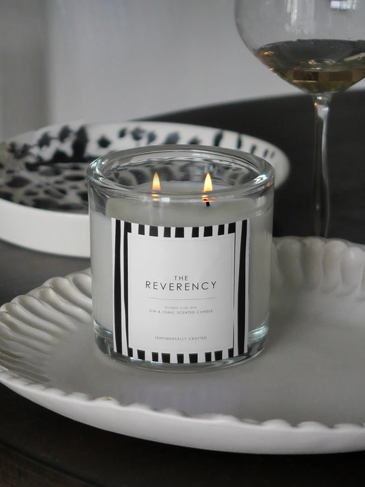 Gin & Tonic Scented Candle (Rooibos, aloe, and mint)